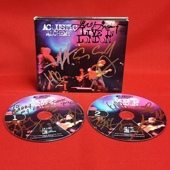 Acoustic Alchemy Live in London 2 Discs CD Signed 2014 - Picture 10 of 11